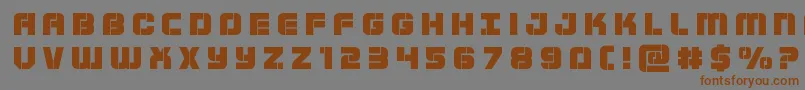 Supersubmarinetitle Font – Brown Fonts on Gray Background