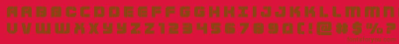 Supersubmarinetitle Font – Brown Fonts on Red Background