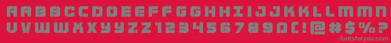 Supersubmarinetitle Font – Gray Fonts on Red Background
