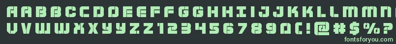 Supersubmarinetitle Font – Green Fonts on Black Background