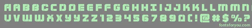 Supersubmarinetitle Font – Green Fonts on Gray Background