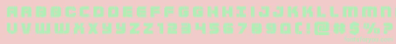 Supersubmarinetitle Font – Green Fonts on Pink Background