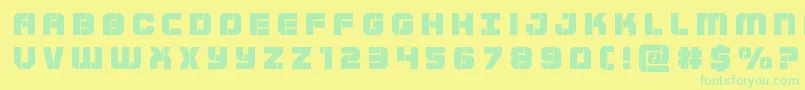 Supersubmarinetitle Font – Green Fonts on Yellow Background