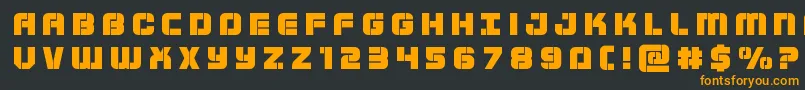 Supersubmarinetitle Font – Orange Fonts on Black Background