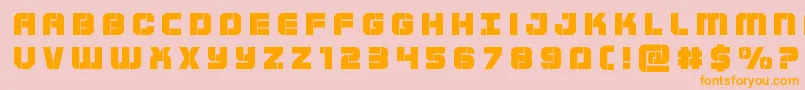 Supersubmarinetitle Font – Orange Fonts on Pink Background