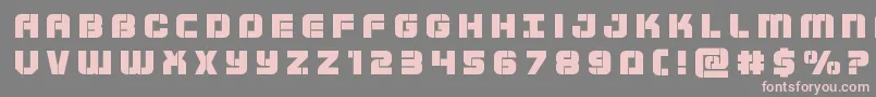 Supersubmarinetitle Font – Pink Fonts on Gray Background