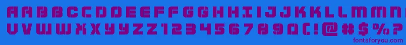 Supersubmarinetitle Font – Purple Fonts on Blue Background