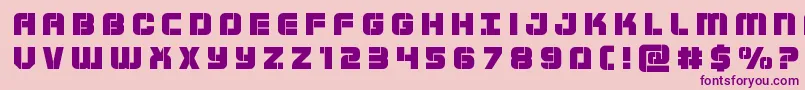 Supersubmarinetitle Font – Purple Fonts on Pink Background