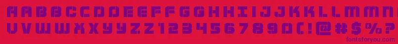 Supersubmarinetitle Font – Purple Fonts on Red Background