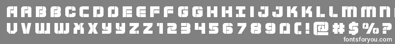 Шрифт Supersubmarinetitle – белые шрифты на сером фоне