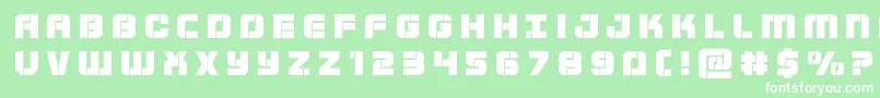 Supersubmarinetitle Font – White Fonts on Green Background