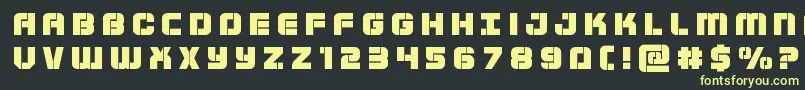 Supersubmarinetitle Font – Yellow Fonts on Black Background