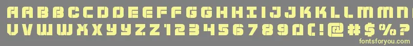 Supersubmarinetitle Font – Yellow Fonts on Gray Background