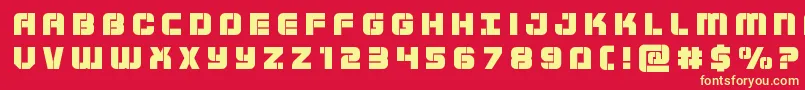 Supersubmarinetitle Font – Yellow Fonts on Red Background