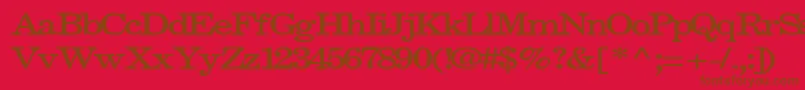 fuente Fastpardontype32Bold – Fuentes Marrones Sobre Fondo Rojo