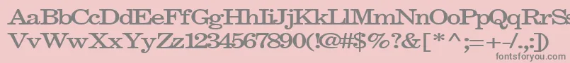 Fastpardontype32Bold Font – Gray Fonts on Pink Background