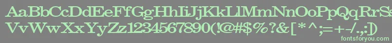 Lisätietoja Fastpardontype32Bold-fontista Fastpardontype32Bold-fontti – vihreät fontit harmaalla taustalla