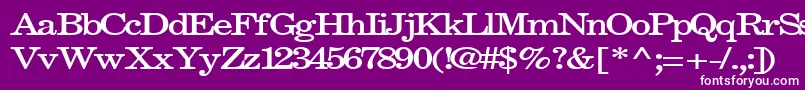 フォントFastpardontype32Bold – 紫の背景に白い文字
