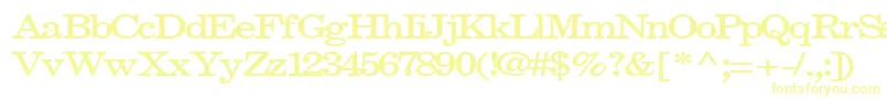 フォントFastpardontype32Bold – 黄色のフォント