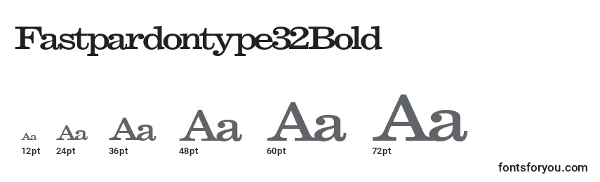 Fastpardontype32Bold Font Sizes