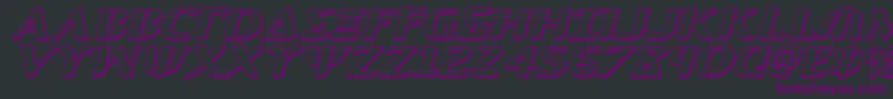 Aegis13Di Font – Purple Fonts on Black Background