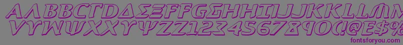 Aegis13Di Font – Purple Fonts on Gray Background