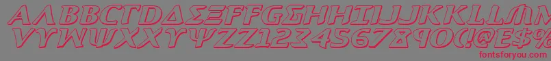 Aegis13Di Font – Red Fonts on Gray Background