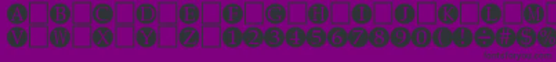 EightRegular-Schriftart – Schwarze Schriften auf violettem Hintergrund