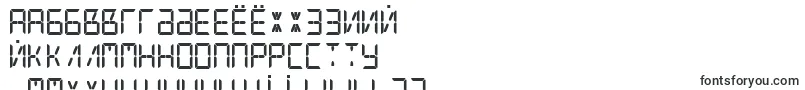 DigitalCounter7-fontti – venäjän fontit