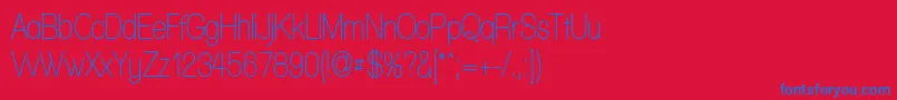 WalkwayCondensedSemibold Font – Blue Fonts on Red Background