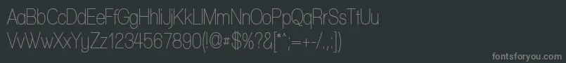 WalkwayCondensedSemibold Font – Gray Fonts on Black Background