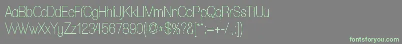 WalkwayCondensedSemibold Font – Green Fonts on Gray Background