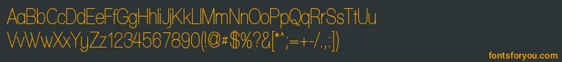 fuente WalkwayCondensedSemibold – Fuentes Naranjas Sobre Fondo Negro