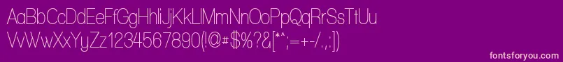 WalkwayCondensedSemibold Font – Pink Fonts on Purple Background