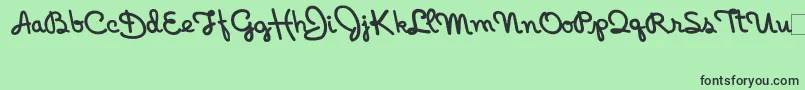 IndianHotel Font – Black Fonts on Green Background
