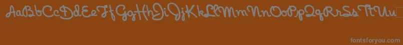 Шрифт IndianHotel – серые шрифты на коричневом фоне