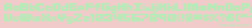 Weitere Informationen zur Librit-Schriftart Librit-Schriftart – Grüne Schriften auf rosa Hintergrund