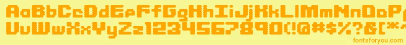 Librit Font – Orange Fonts on Yellow Background