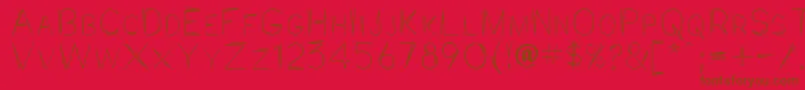 Jaggpnt Font – Brown Fonts on Red Background