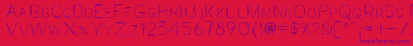 Jaggpnt-fontti – violetit fontit punaisella taustalla