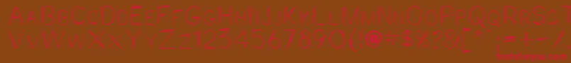 Jaggpnt Font – Red Fonts on Brown Background