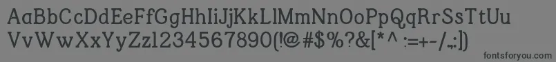 Jfshilltextbold Font – Black Fonts on Gray Background