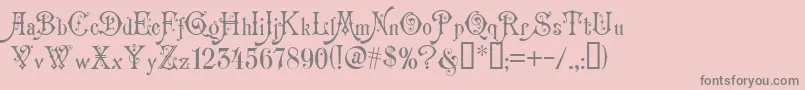 Carmen Font – Gray Fonts on Pink Background