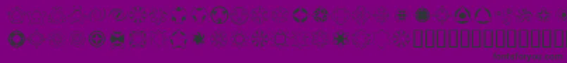 Curious-fontti – mustat fontit violetilla taustalla