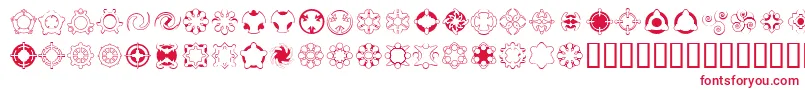 Curious Font – Red Fonts on White Background