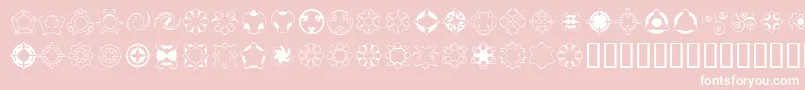 Curious Font – White Fonts on Pink Background
