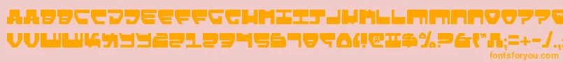 LoveladiesCondensed Font – Orange Fonts on Pink Background