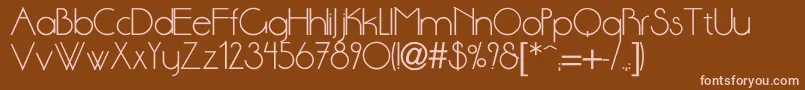 Dsstandartc Font – Pink Fonts on Brown Background