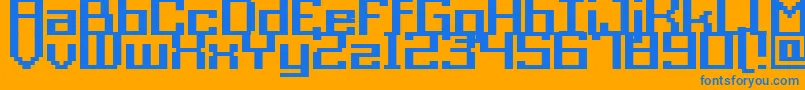 Acme9RegularBoldフォントについての詳細 フォントAcme9RegularBold – オレンジの背景に青い文字