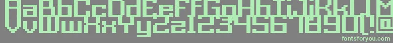 Więcej informacji o czcionce Acme9RegularBold Czcionka Acme9RegularBold – zielone czcionki na szarym tle